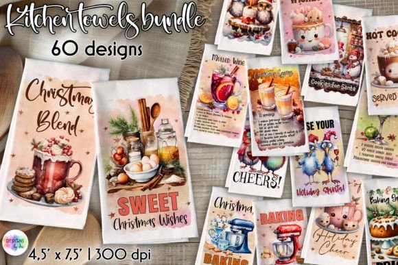 Christmas Kitchen Towels Bundle