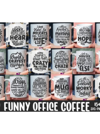 Funny Office Coffee Mug SVG Bundle