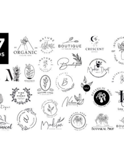 27 Botanical Logos Bundle & Kit Pack