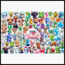 150+ Cute Baby Animals Stickers