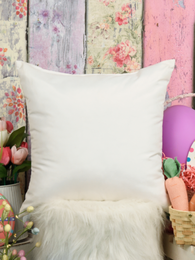 Colorful Easter Square Pillow Mockup