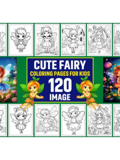 120 Cute Fairy Coloring Pages for Kids