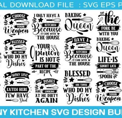 Funny Kitchen SVG Bundle /Cutting Board