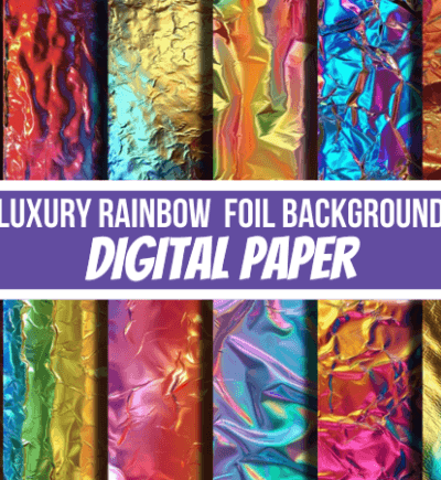 Rainbow Pattern Background Digital Paper