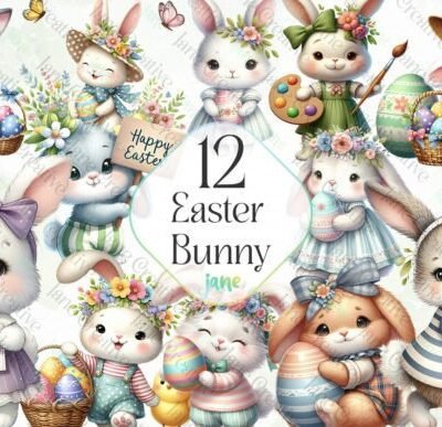 Easter-Bunny-Sublimation-Clipart-Graphics