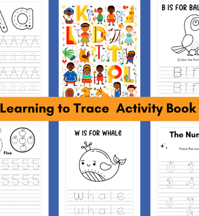 Learning to Trace Kids Activity Book