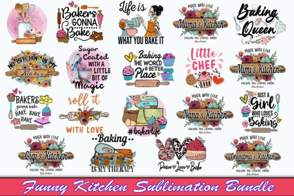Funny Kitchen Sublimation Bundle