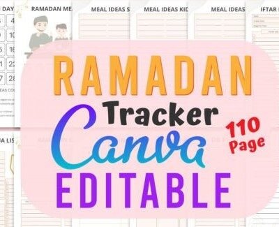 Ramadan Planner Canva Template