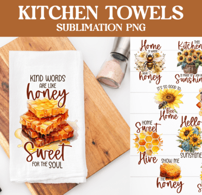 Kitchen Towel Sublimation Bundle