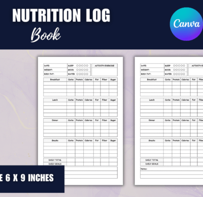 Nutrition Log Book