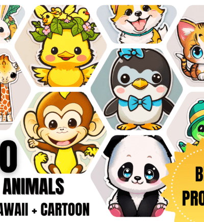 Cute Animals Stikers AI Prompts