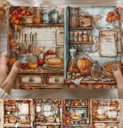 Cozy Thanksgiving Kitchen Junk Journal