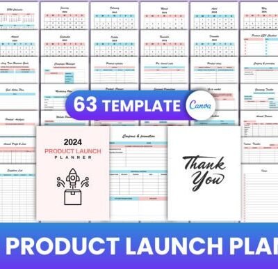 2024 Product Launch Planner Canva