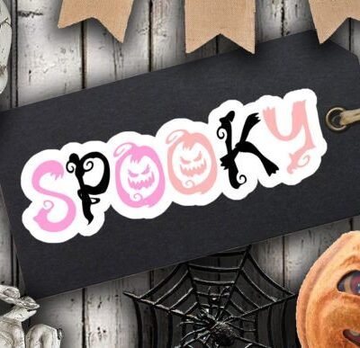 Pink Halloween Stickers Bundle