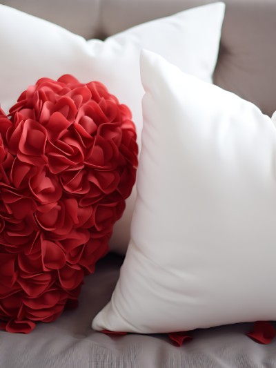 Couple of Valentine'S Pillow Mockup