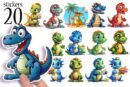Printable Dinosaur Stickers for Kids