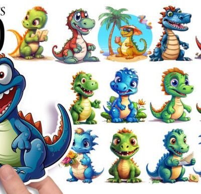 Printable Dinosaur Stickers for Kids