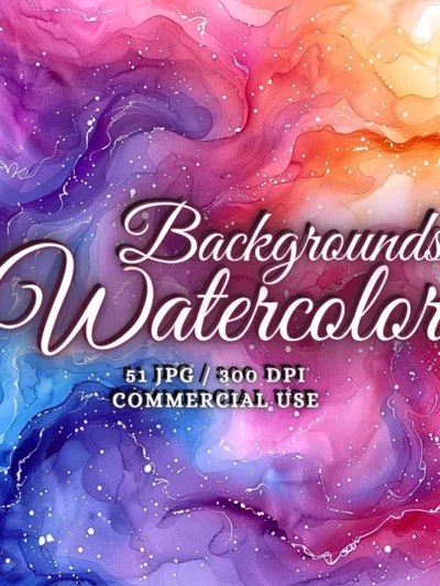 Watercolor Texture Background Bundle