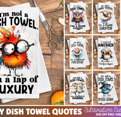 Funny Kitchen Towel Sublimation Bundle