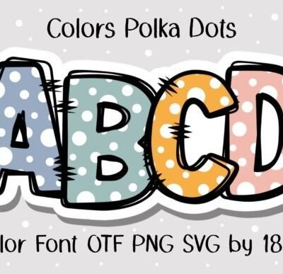 Colors Polka Dots Font