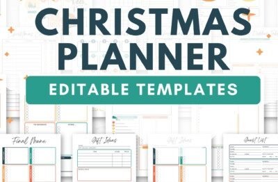Christmas Planner Canva Templates