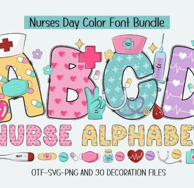 Nurse Alphabet Font