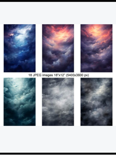 Dark Watercolor Background Bundle