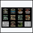 Fishing T-Shirt Design Bundle Shirt