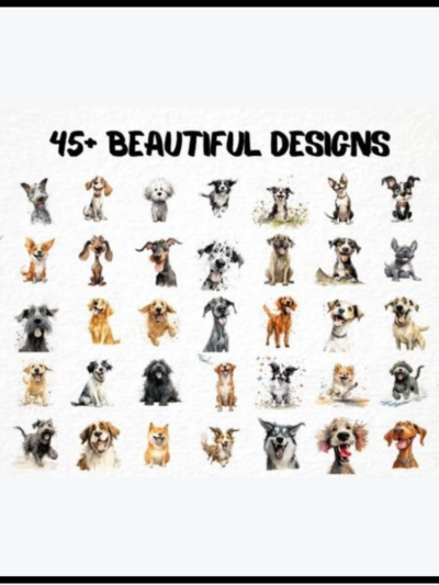سلالات الكلاب 45 تصميم رائع للتيشيرتات