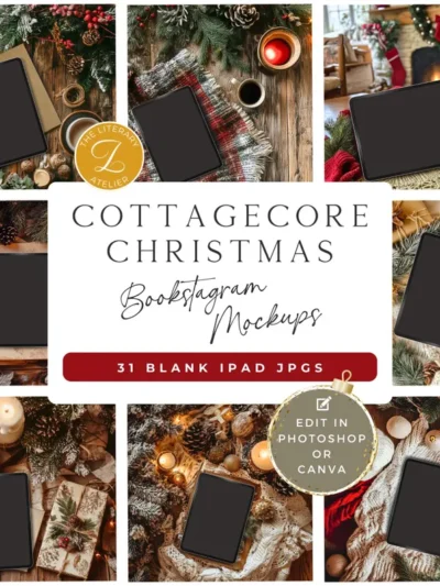 Mockup for Christmas Books - Teenage model