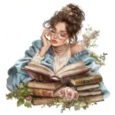 Girl With Green Gildan Holding a Book in Her Hands