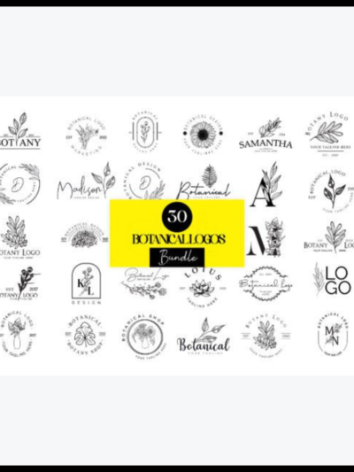30 Botanical Logos Bundle & Kit Pack
