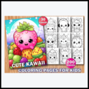 200 Cute Kawaii Coloring Pages for Kids