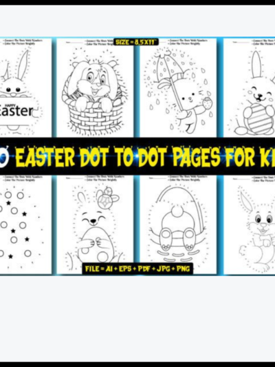 50 Easter Dot to Dot Activity Pages