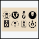 Set Gentleman Vintage, logo