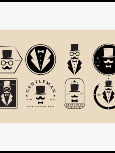 Set Gentleman Vintage, logo