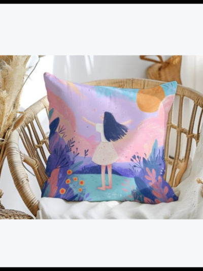 Canvas Square Pillow Mockup