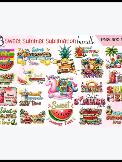 مجموعة تصميمات الحلوى الصيفية