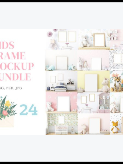 new Frame Mockup Bundle Kids