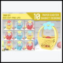 3D Easter Basket Paper Cut Bundle