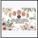 حزمة تصميم الزفاف الجميل +700