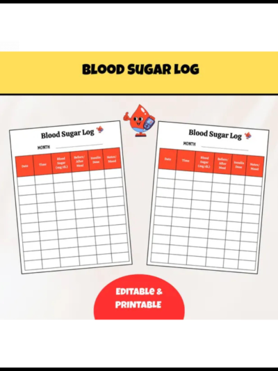 Blood Sugar Planner