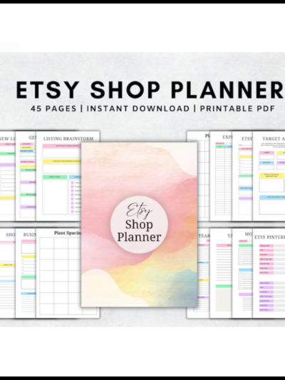 Etsy Shop Planner