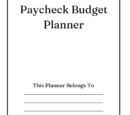 Paycheck budget