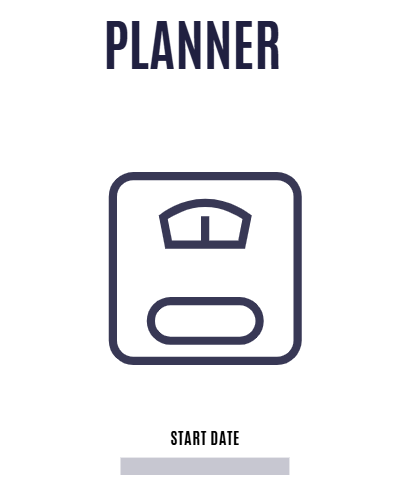 12 Week Weight Loss Planner