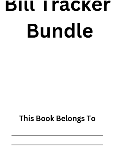 Bill Tracker Bundle