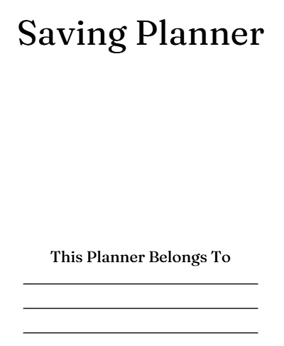 Saving Planner
