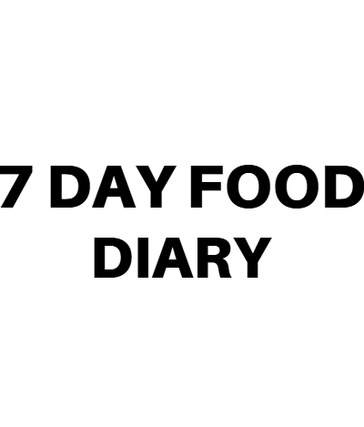 7 Day Food Diary