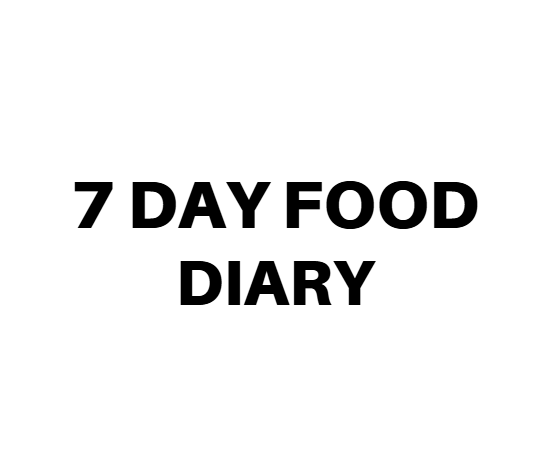 7 Day Food Diary