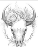 163 Floral Skulls